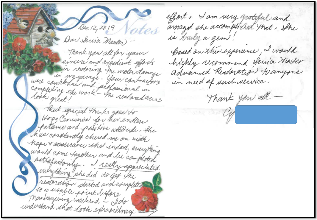 TKhank you letter from the client 12.12.19
