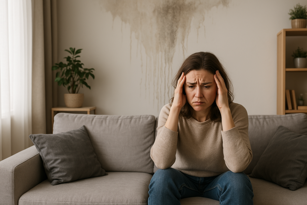 Water damage - stressed